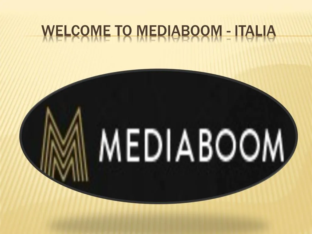 welcome to mediaboom italia