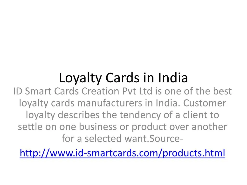 loyalty cards in india