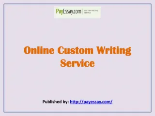 Online Custom Writing Service - slide 1