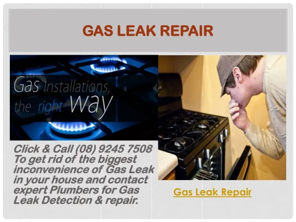 gas leak repair