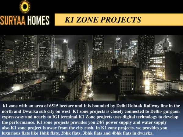 K1 zone projects