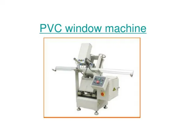 pvc window machine