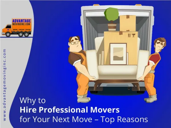 Advantages of Choosing a Professional Moving Company