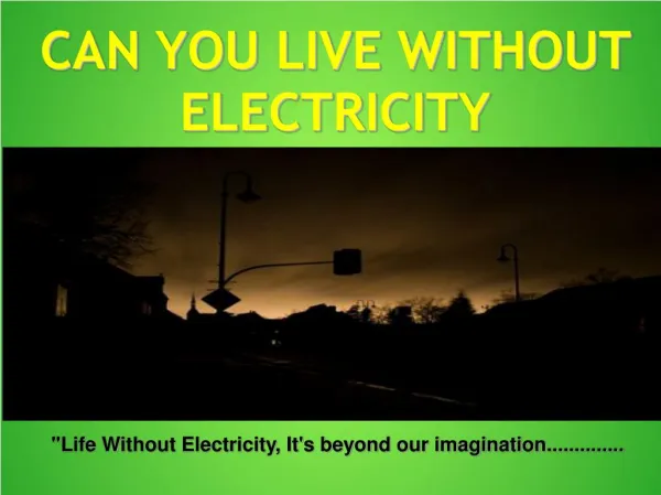 Importance Of Electricity By Elcolem - Electrician & Electrical Contractor Toronto, Mississauga