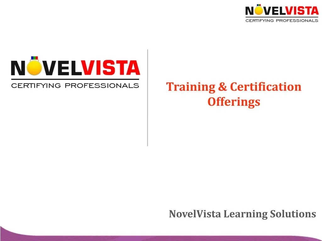 training certification offerings
