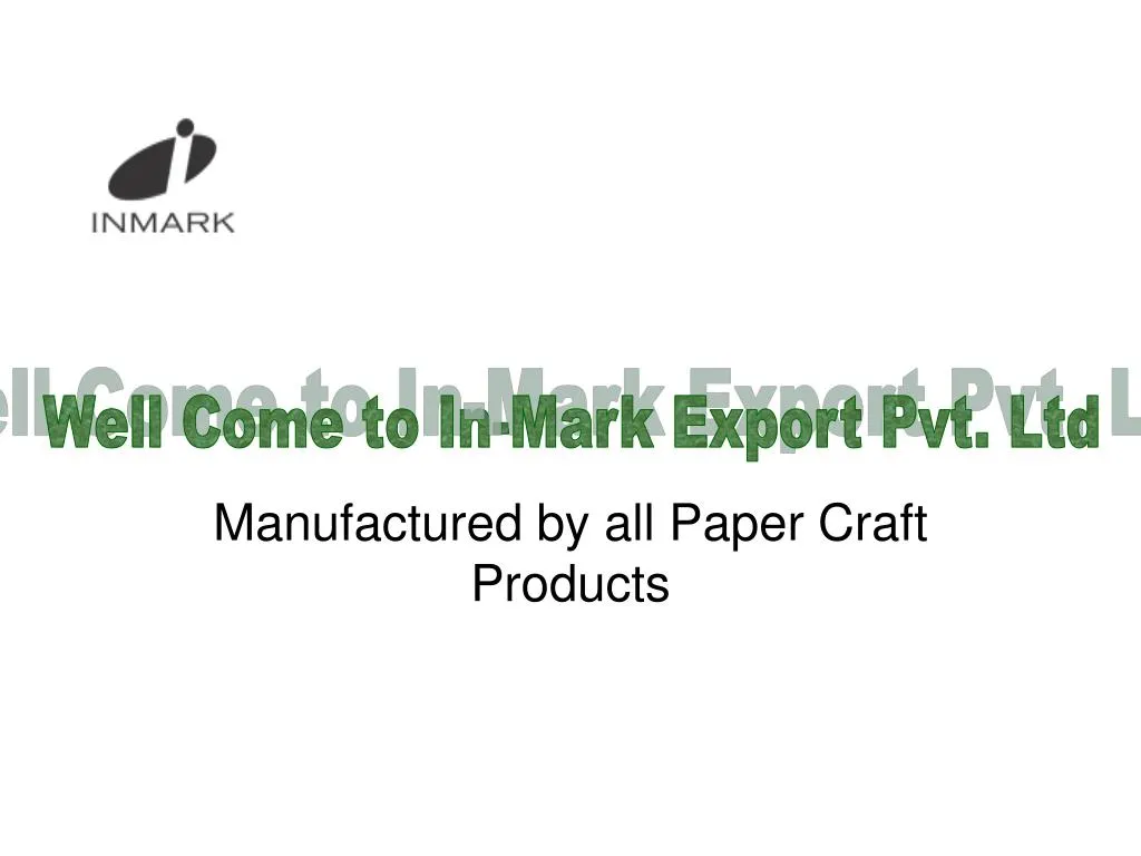 manufactured by all paper craft products