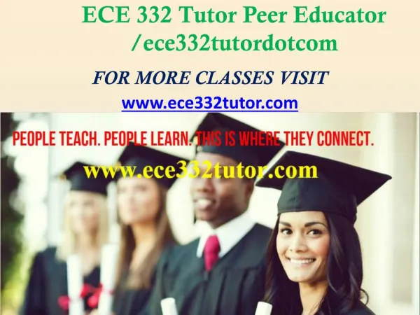 ECE 332 Tutor Peer Educator /ece332tutordotcom