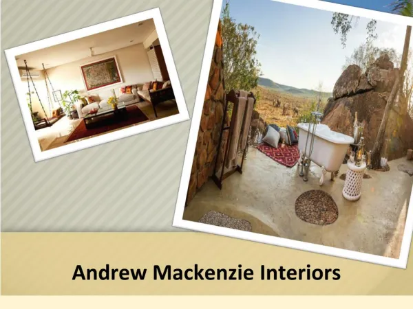 Interior Designers South Africa - Andrew Mackenzie