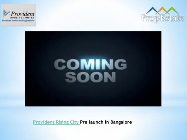 Provident Rising City Electronic City Bangalore