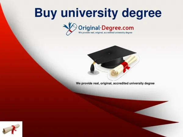 Buy accredited degree