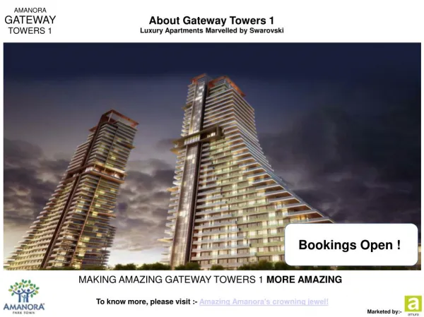 Amanora Gateway Towers - 1BHK/2BHK Apartments for Sale in Hadapsar Pune