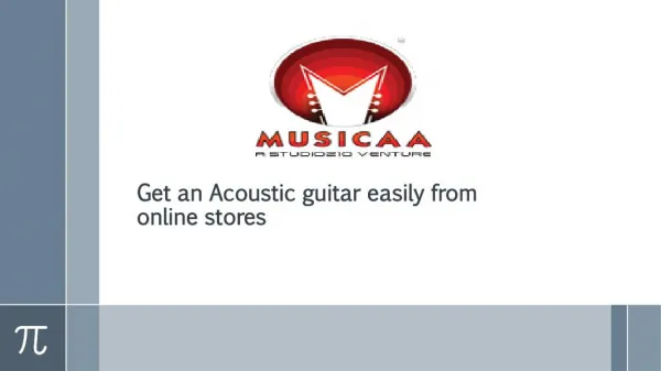 Get an Acoustic guitar easily from online stores
