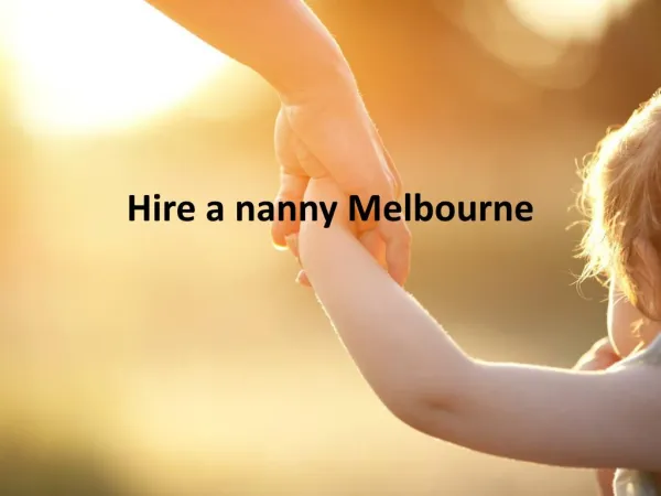 Hire a nanny Sydney