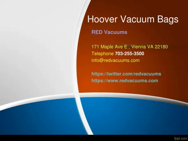 Hoover Vacuum Bags