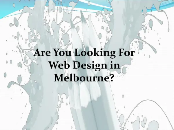 Elegant and Appealing Website Designing Melbourne Services