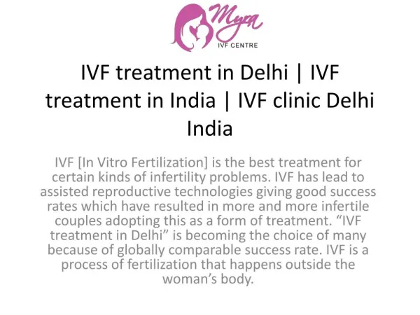 IVF treatment in Delhi IVF treatment in India IVF clinic Delhi India