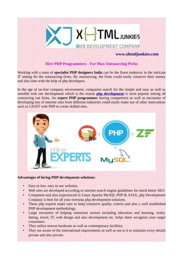 Hire PHP Programmers - For Max Outsourcing Perks
