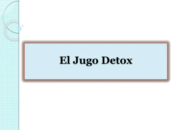 El Jugo Detox