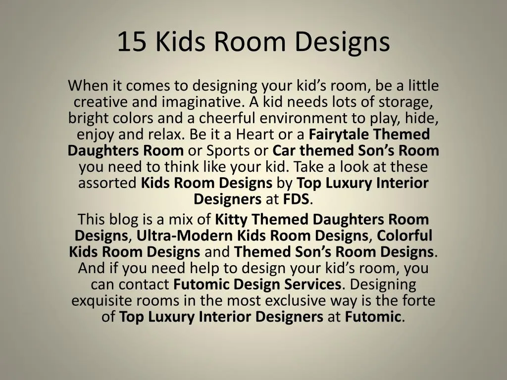 15 kids room designs