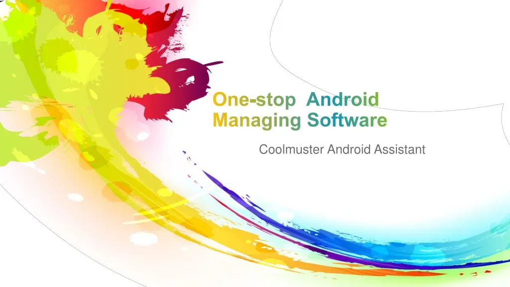 one stop android managing software