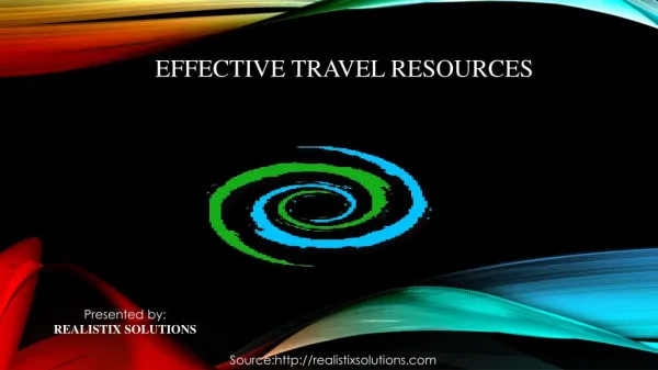 Effective Travel Resources from Realistix Solutions