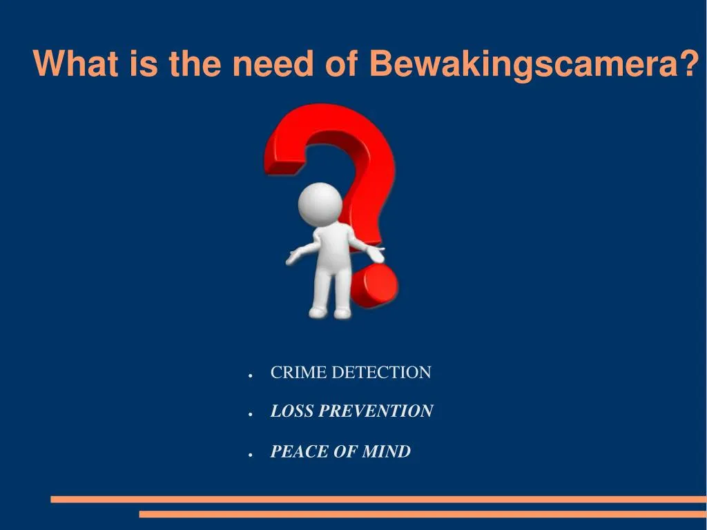 what is the need of bewakingscamera