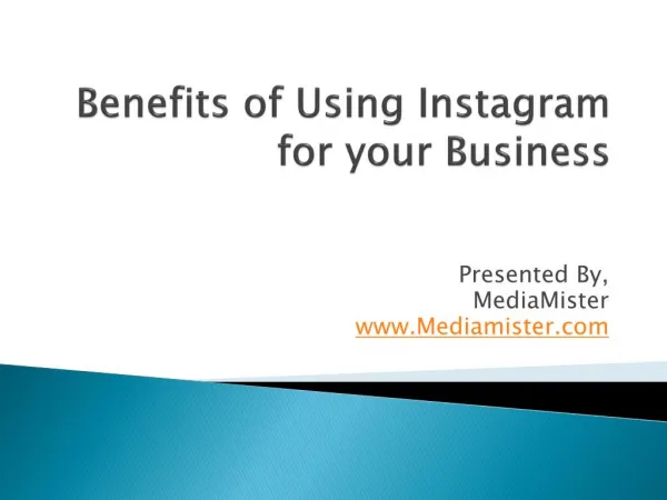 Benefits of Using Instagram for your business