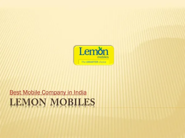 Topmost mobile company in India