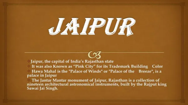 Top 10 Attractions and Places to Visit in Jaipur
