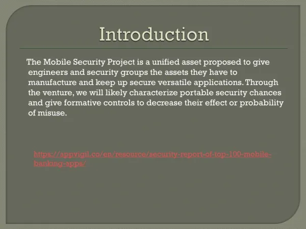 Mobile Application Security Assessment PPT | Appvigil