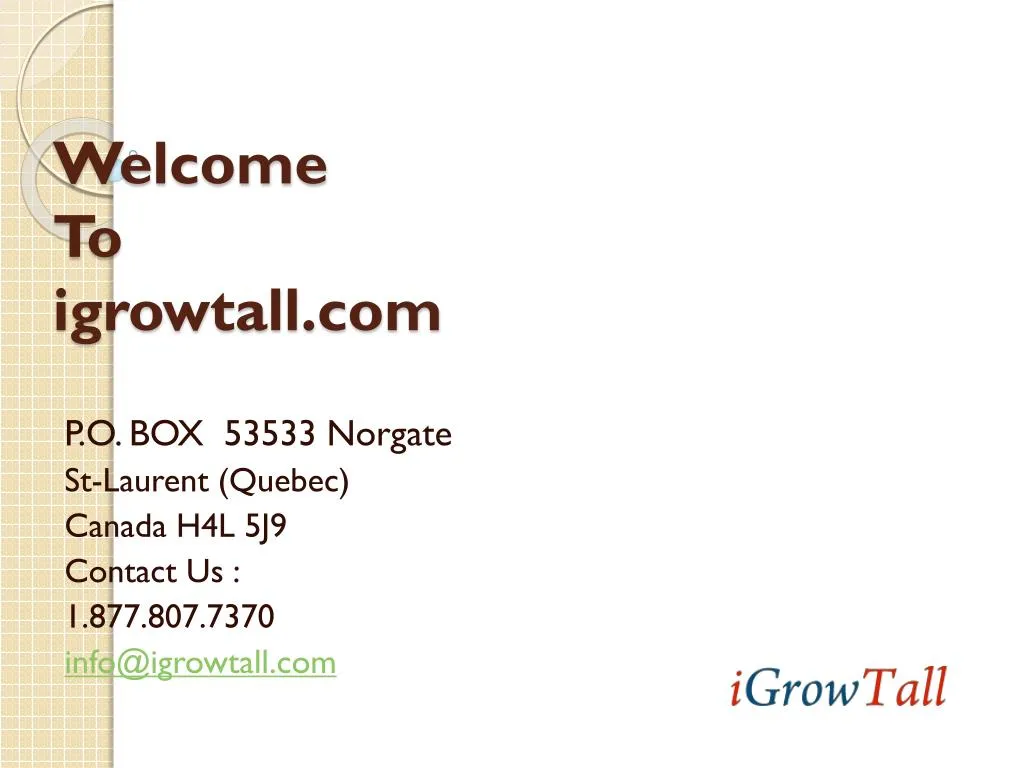 welcome to igrowtall com