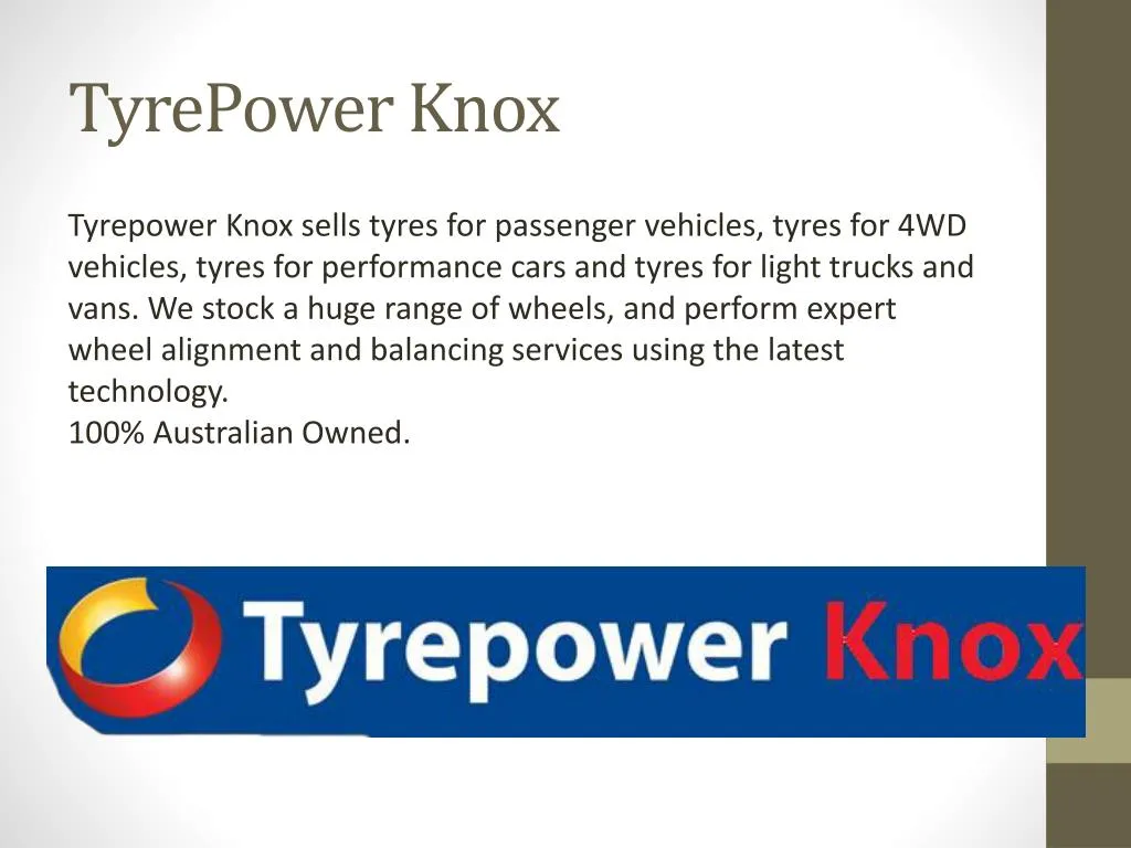 tyrepower knox