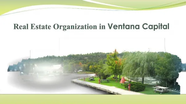 Real Estate Organization In Ventana Capital