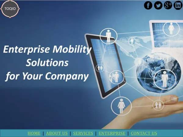 Enterprise Mobility Solutions for Your Company | TOQIO