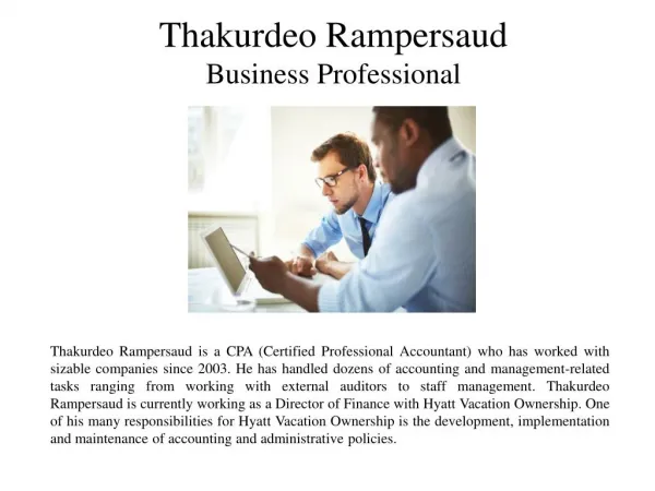 Thakurdeo Rampersaud-Business Professional