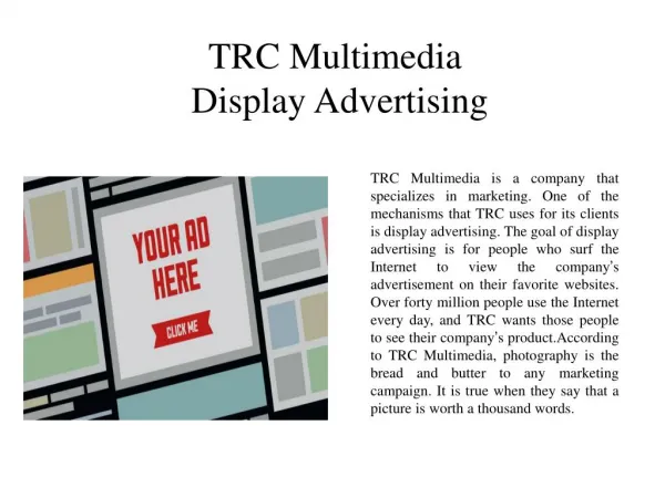 TRC Multimedia - Display Advertising