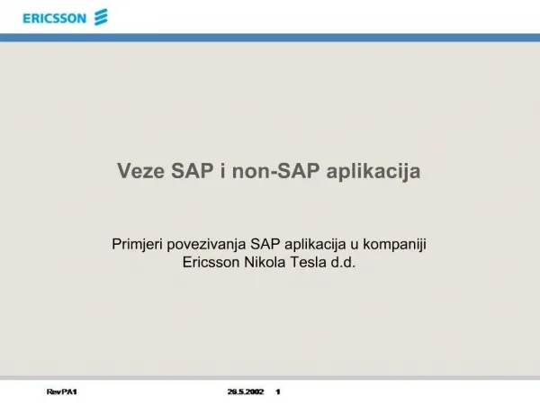Veze SAP i non-SAP aplikacija