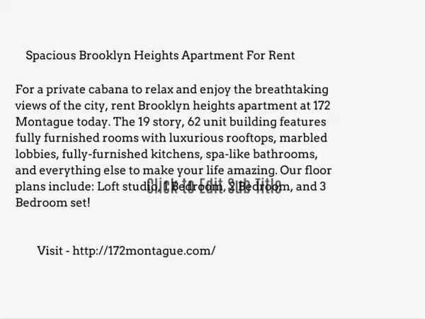 Brooklyn heights apartment