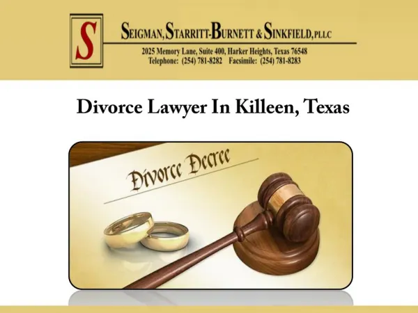 Divorce Lawyer In Killeen, Texas