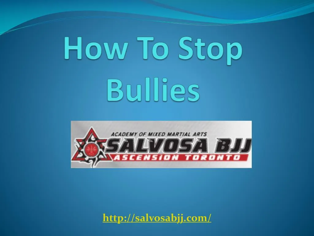 how to stop bullies