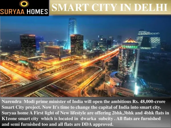 Smart city in Delhi