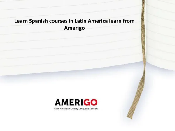 Learn Spanish courses in Latin America learn from Amerigo