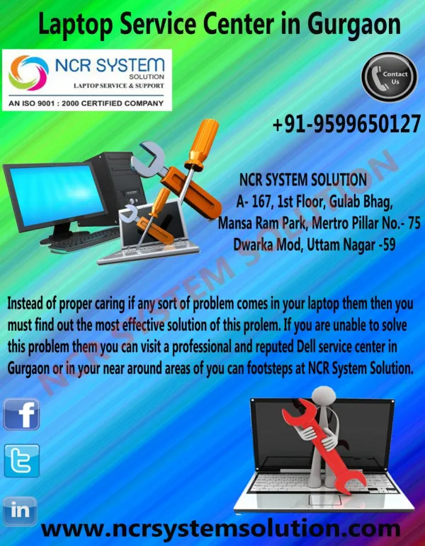 Laptop Service Center in Gurgaon