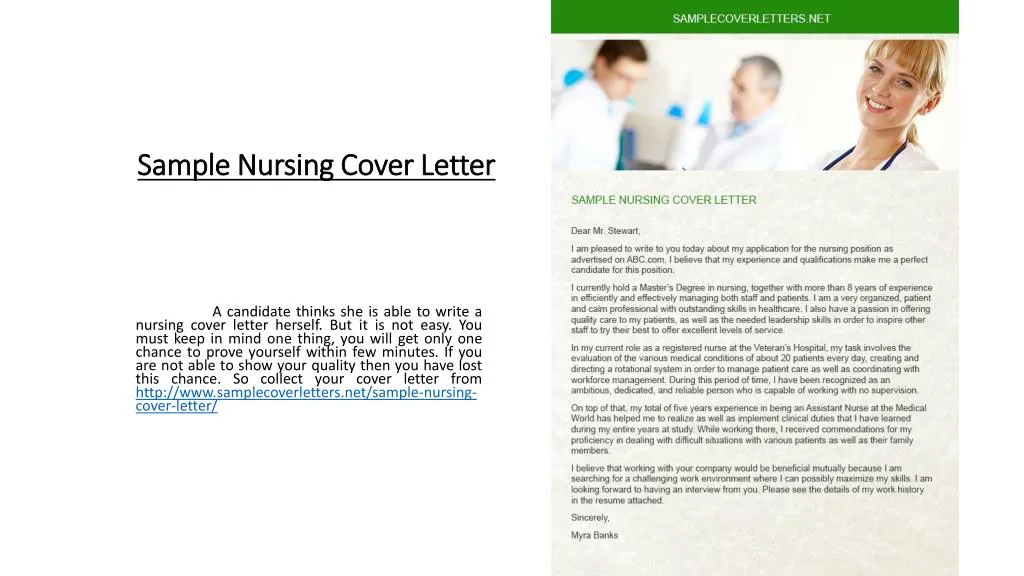 sample nursing cover letter