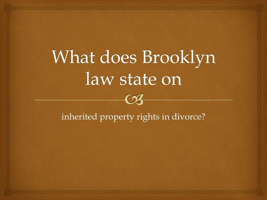 what does brooklyn law state on