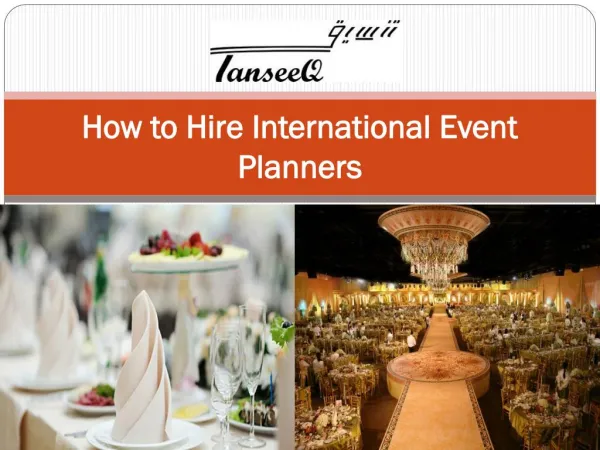How to Hire International Event Planners