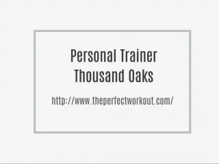 Personal Trainer Thousand Oaks - slide 1