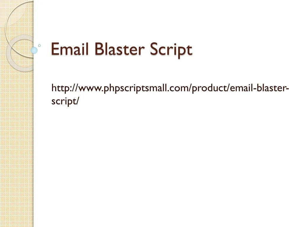 email blaster script