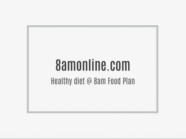 8 am- The leading brand for healthy breakfast, breakfast bars, health food