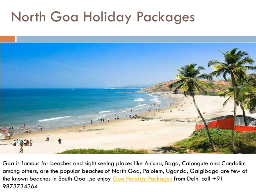 north goa holiday packages